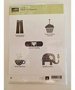 Stampin Up Patterned Occasions CUPCAKE ELEPHANT TEA CUP HEALING PANTS JE... - $7.69