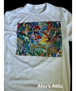 Pokemon graphic t shirt men short sleeve - £11.60 GBP