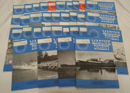 Vintage Lot (32) 1975 Year Marine Digest Magazine Volume 53, 54 Maritime History - £26.17 GBP
