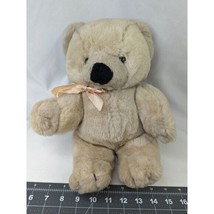 Commonwealth Tan Bear Plush 13 Inch 1986 Stuffed Animal Toy - $24.26