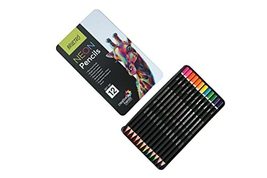 BRUSTRO Neon Colour Pencils 12 Tin |Multicolour| 3.3mm | Lead Strength, ... - $34.99