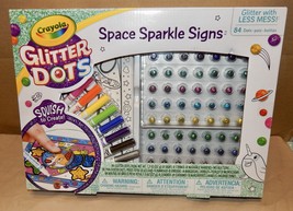 Crayola Space Sparkle Signs Glitter Dots Squish To Create Art Markers NI... - $9.49