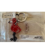 Coach 92517 Flamingo Patent Leather Keychain Key Fob Rare Red Bird NWT NIP - $77.00