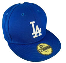 LA Los Angeles Dodgers Baseball Hat MLB Cap Fitted 7.25 New Era 59fifty - £31.92 GBP