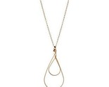 By Philippe 14KT Gold Filled Argento Sterling 925 16 &quot; Doppio Lacrima Co... - $14.96