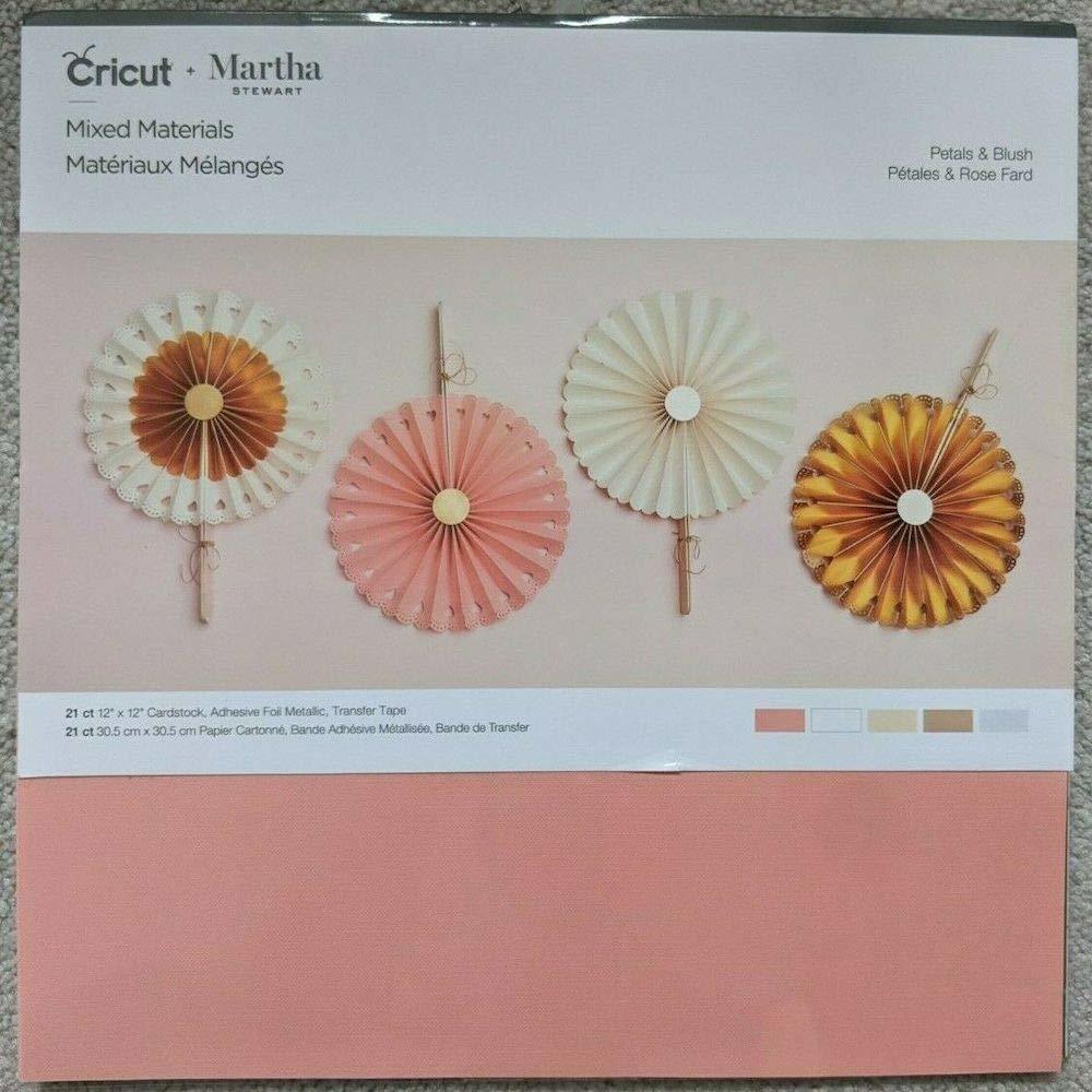Martha Stewart Cricut Mixed Materials 21 ct 12 x 12 Cardstock Adhesive Foil Meta - $31.38