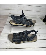 Earth Origins Sassy Navy Sandals Womens Size 7 1/2 M Outdoors Laces Comf... - $21.49