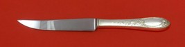 Primrose by Kirk Sterling Silver Steak Knife Serrated HHWS Custom 8 1/2" - £68.88 GBP