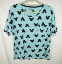 Disney Women&#39;s Size S Blue Mickey Mouse Oversized Fit Sleep Tee - £7.92 GBP