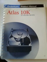 Quantum Product Manual Atlas 10K 9.1 / 18.2 / 36.4 GB SCSI - $65.00
