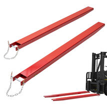 VEVOR Pallet Fork Extensions, 72" Length 4.5" Width, 1 Pair Forklift, Red - $105.99