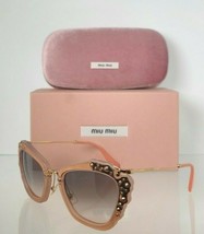 Brand New Authentic MIU MIU SMU 04Q TV1 - 4Q0 Sunglasses Pink &amp; Gold Frame - £116.76 GBP