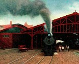 Train Sheds Union Station Trains Indianapolis Indiana IN UNP 1910s Postc... - $3.91