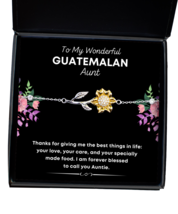 Bracelet Present For Guatemalan Aunt - To My Wonderful Aunt - Jewelry  - £39.05 GBP