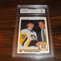 1990 Upper Deck Hockey #356 Jaromir Jagr (Rookie Card RC) GMA 9 Mint - $18.79