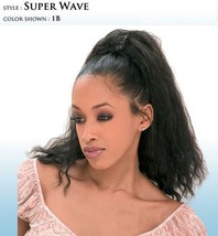 SHAKE-N-GO FREETRESS SUPER WAVE DRAWSTRING PONYTAIL NATURAL WAVY PONYTAIL - £9.39 GBP