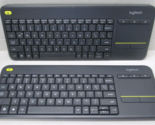 2 - Logitech K400 Plus Keyboards - NO DONGLE - Parts/Repair - £14.93 GBP