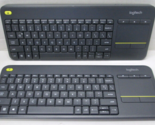 2 - Logitech K400 Plus Keyboards - NO DONGLE - Parts/Repair - £14.89 GBP