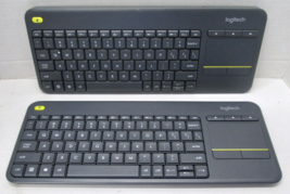 2 - Logitech K400 Plus Keyboards - NO DONGLE - Parts/Repair - £14.88 GBP