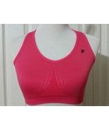 Hot Pink Sports Bra Fila Full Coverage Active Wear Athletic Bra Size S Comfort - $10.50