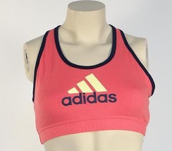 Adidas ClimaLite Cotton Signature Pink Sports Bra Women&#39;s NWT - £26.31 GBP