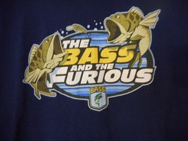 Blue Bass  Tee T-Shirt The Bass and the Furious Fish Short Sleeve - $267.65 MXN