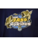 Blue Bass  Tee T-Shirt The Bass and the Furious Fish Short Sleeve - $267.65 MXN