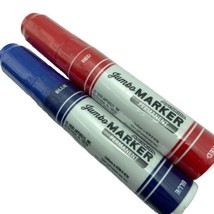 ArtSkills Jumbo Permanent Marker Blue Red Lot of 2 - £4.42 GBP