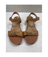Vionic Shoes Womens Frances Sandals Tan Leather Comfort Orthotic Wegde S... - $56.00 CAD