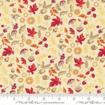Moda Forest Frolic 48744 12 Cream Cotton Quilt Fabric By the Yard - $11.63