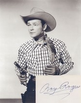 Roy Rogers Cowboy Western Large Photo &amp; Hand Signed Card COA - £11.18 GBP