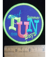 PATCH GSA Girl Scouts Great Trail Summer Fun Days 1998 Neon Colors - $4.95