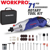 WORKPRO Rotary Tool Kit 6 Variable Speed Cutting Sanding Grinding Polish... - £66.83 GBP