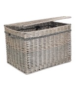 58cm Antique Wash Wicker Storage Basket - £83.33 GBP+