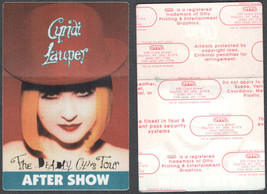 Cyndi Lauper OTTO Cloth After Show Pass from the 1994-95 Deadly Cyns Tour - £5.43 GBP