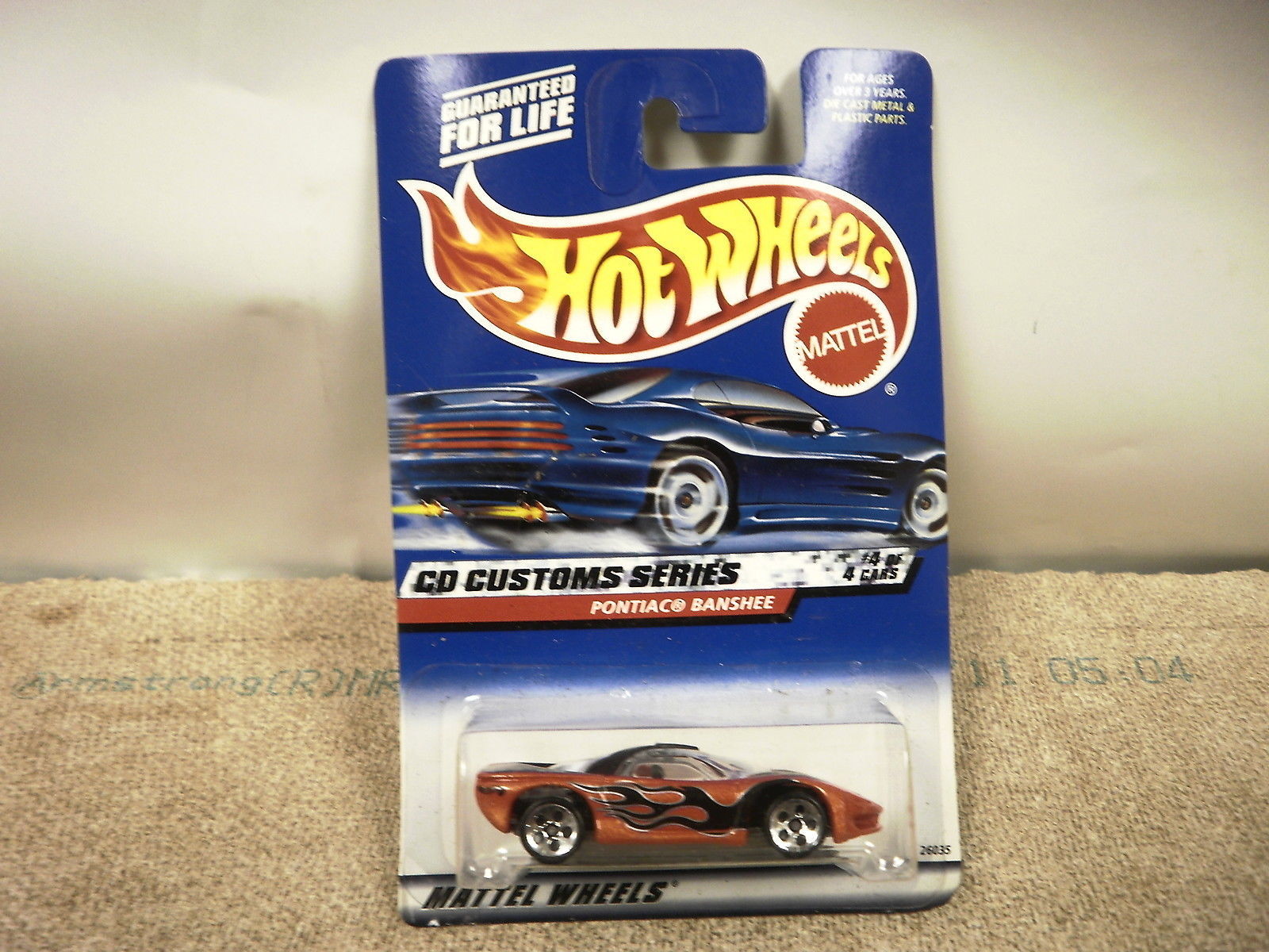 Primary image for L37 MATTEL HOT WHEELS 26035 PONTIAC BANSHEE CUSTOMS SERIES NEW ON CARD