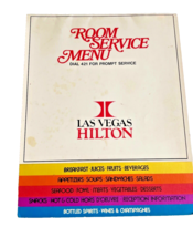 Menu Las Vegas Hllton Hotel Room Services Restaurant Menu Food  1980s Vintage - £26.05 GBP