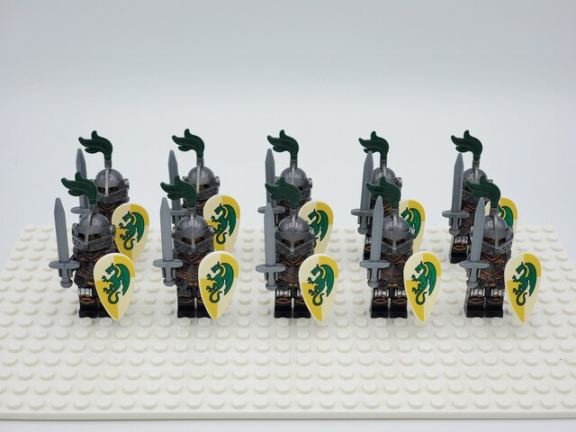 Primary image for Green Dragon Knights Army Kingdoms Castles 10pcs Minifigure Bricks Toys