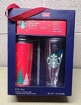 Starbucks 2017 Holiday Gift Set Bundle Hot Cold Tumblers Cups Ground Cof... - $39.89