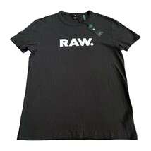 G-Star Raw Men’s ‘Raw’ Logo Spellout Graphic T Shirt Sz L Black New NWT - $24.70