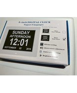 8” Digital Calendar, Clock with Day and Date for Elderly, Dementia Clock - €42,97 EUR