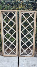 Set of 2, 33&quot; Vittoto Farmhouse Arched Wood, Cathedral Window - £54.40 GBP