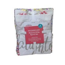 Mommy &amp; Me Apron Set Way to Celebrate Walmart Exclusive Mother’s Day Floral NWT - £17.16 GBP