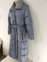 Vtg 80s Yililan Chinese Womens M-L Puffer Down Insulated Zip Frt Long Coat Parka - £309.97 GBP