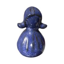 RARE Beautiful Colbalt Blue Pottery Girl 2” - £21.40 GBP