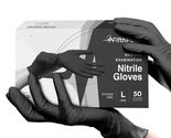Black Gloves Disposable Latex Free Large 50 Count Medical and Dental 3 M... - $9.90
