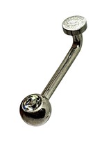 Titanium Christina Bar CZ Gem 14 Gauge Barbell VCH Vertical Clitoris Piercing - £11.20 GBP