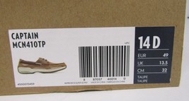 Dunham Men&#39;s Captain Taupe Boat Shoes MCN410TP Size 14D New - $111.62