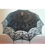 Lace Parasol Black and White - $61.99
