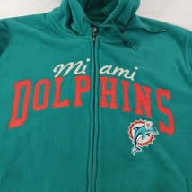 G-III NFL Miami Dolphins Men's 2XL Teal Full Zip Hoodie Fleece Jacket image 5